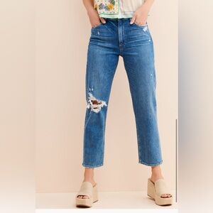 Paige Noelle Distressed Straight Leg Jeans 29